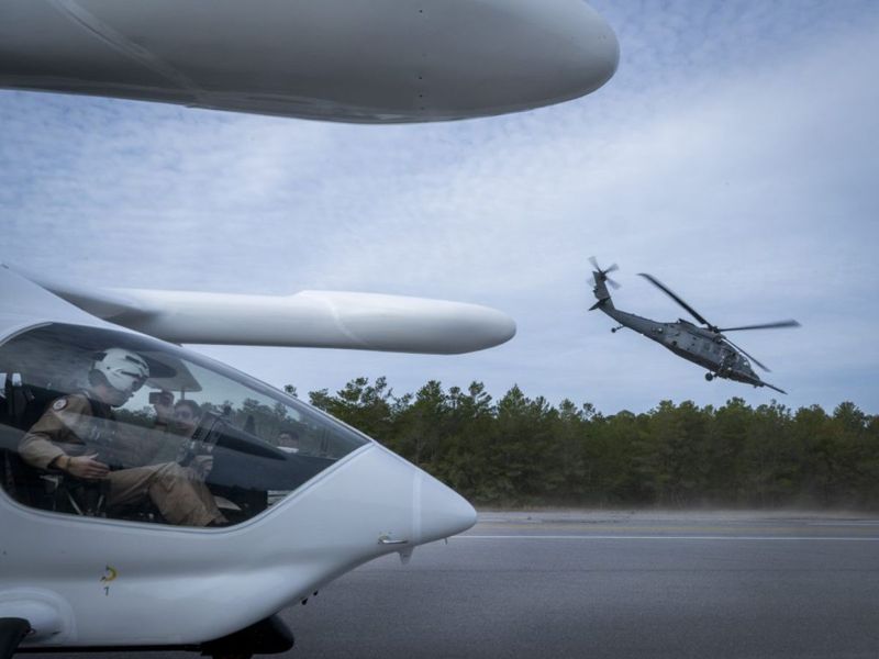 Beta Technologies Alia's eVTOL air taxi HH-60W helicopter