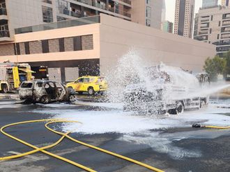 Fuel tanker fire extinguished within an hour in Dubai