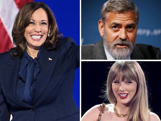 Kamala Harris, George Clooney and Taylor Swift