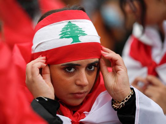 Lebanon protestor