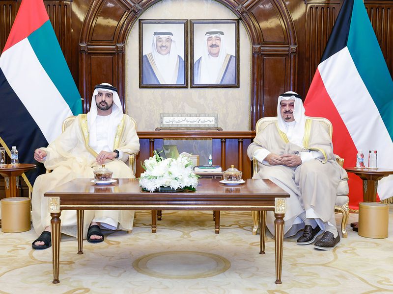 Hamdan with Kuwait PM on October 8