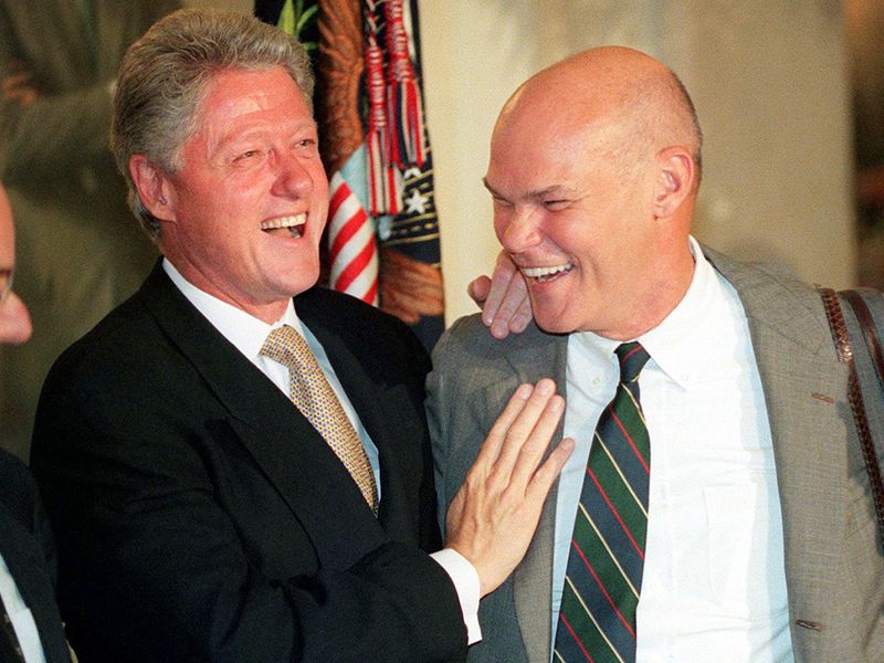 Bill Clinton and friend James Carville