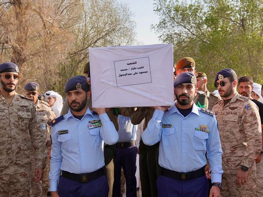 Kuwait army funeral pilot