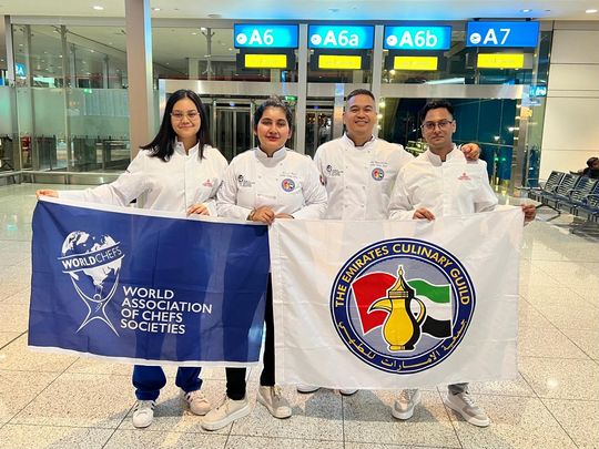 UAE delegates on their way to World Chefs Congress.