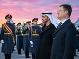 President His Highness Sheikh Mohamed bin Zayed Al Nahyan received by Alexander Novak, Deputy Prime Minister of Russia upon arrival at Vnukovo International Airport, commencing an official visit, on Sunday