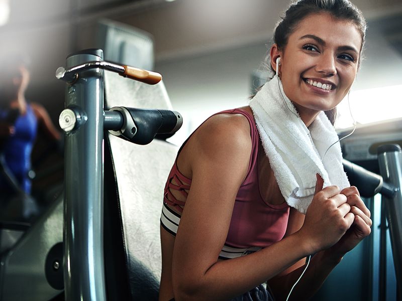 woman working out