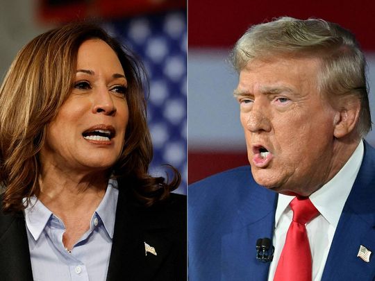 Kamala Harris and Donald Trump 