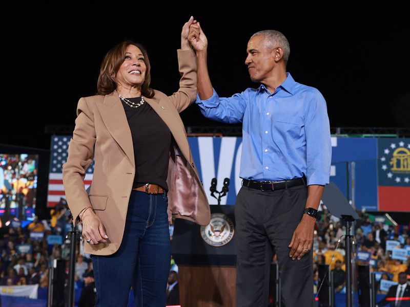 Kamala and Obama 