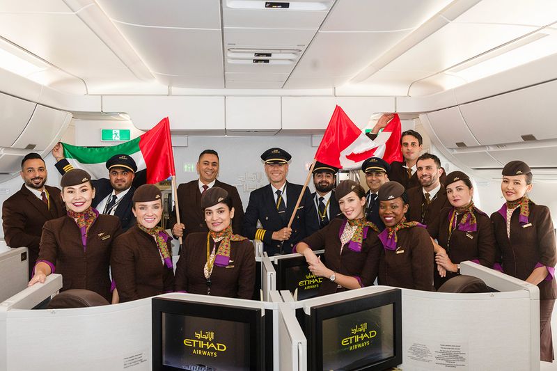 Etihad crew in Canada