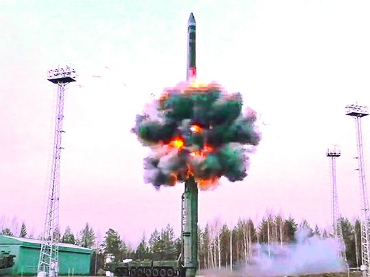 Yars intercontinental ballistic missile