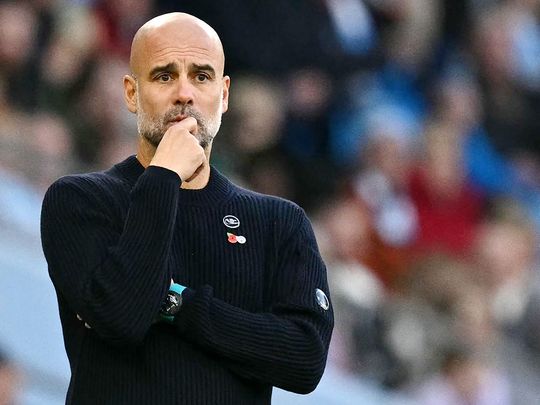 Manchester City's manager Pep Guardiola