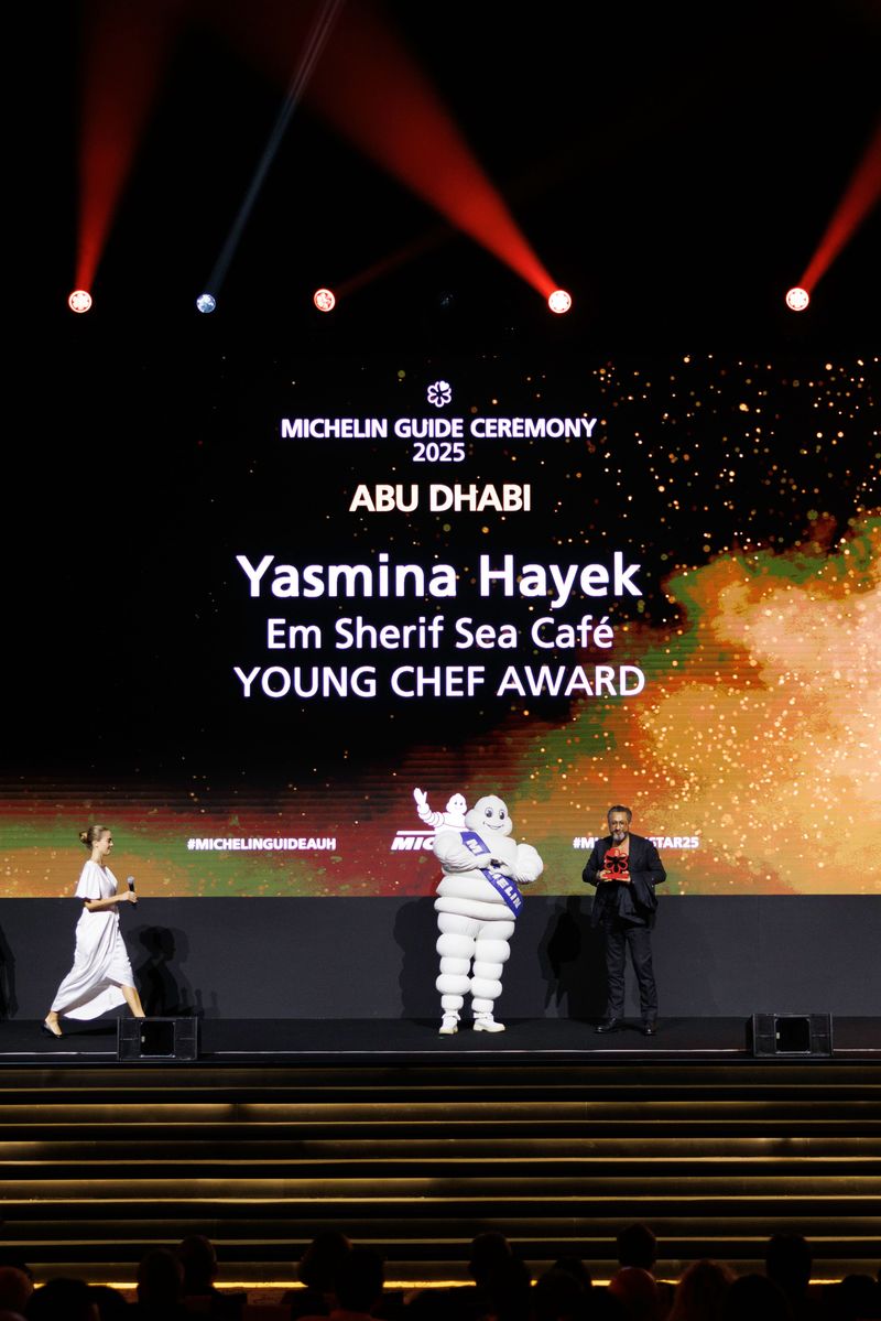 Yasmina Hayek from Em Sherif Sea Café wins the Young Chef Award.