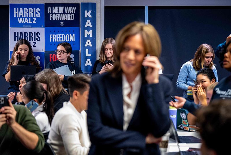 Kamala at DNC HQ