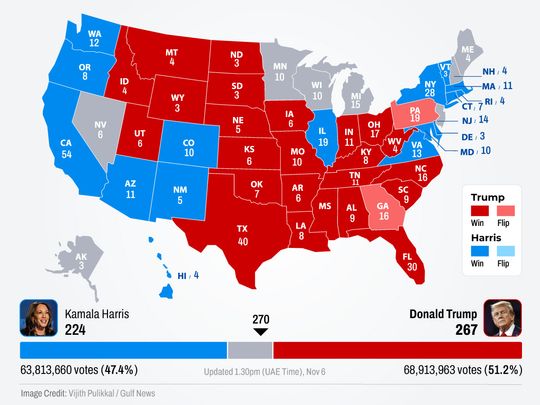 US presidential election 2024: Donald Trump claims victory over Kamala Harris