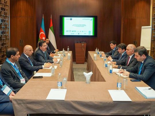 DEWA chief Saeed Mohammed Al Tayer held a high-level meeting in Baku