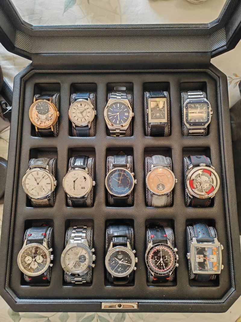 Fayssal Kaddour's luxury watch collection.