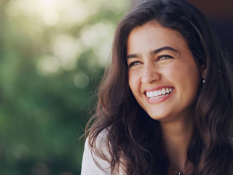 Woman smiling