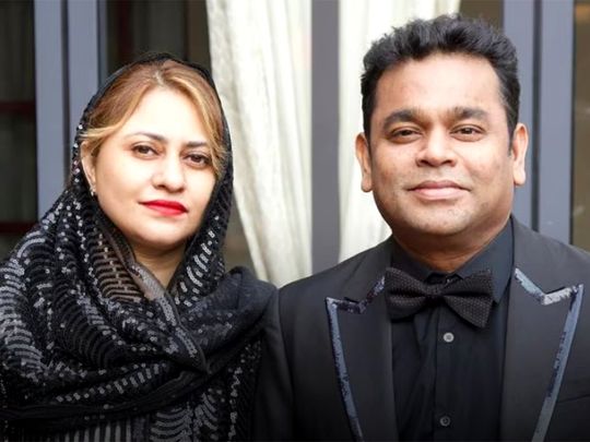 AR Rahman and Saira Banu 