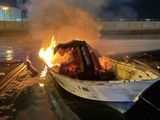 Boat fire