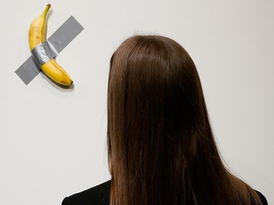 Maurizio Cattelan’s duct-taped Banana entitled 