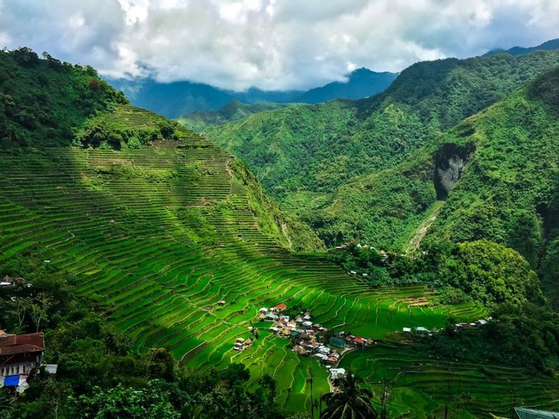 Banaue Rice Terraces in the Cordilleras, in northern Luzon, Philippines.