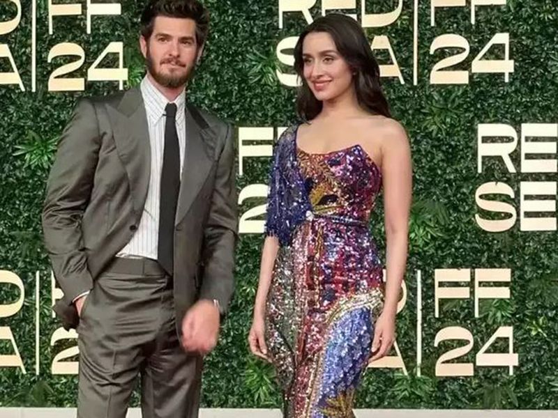 Andrew Garfield and Shraddha Kapoor at Red Sea International Film Festival