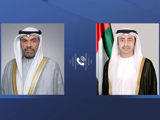 Abdullah bin Zayed, Kuwaiti FM discuss latest developments in Syria