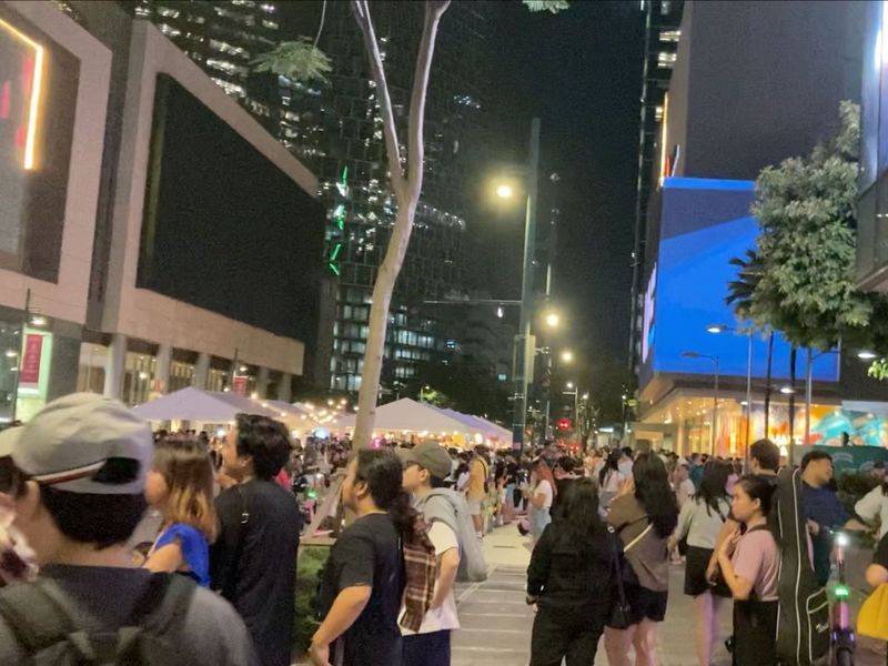 BGC night market Bonifacio Global City (BGC) Manila