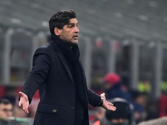 AC Milan's Portuguese headcoach Paulo Fonseca