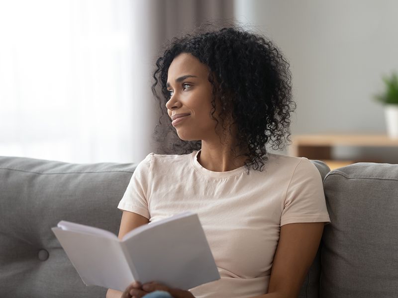 woman reading