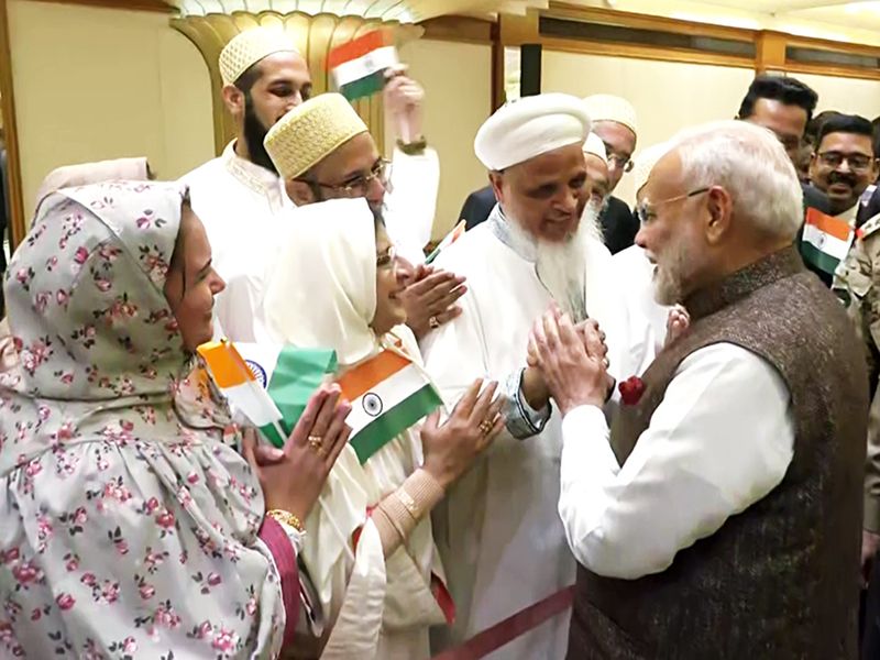 Prime Minister Narendra Modi receives a warm welcome