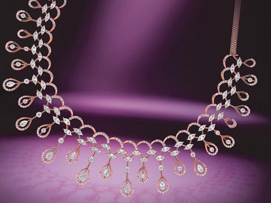 louis vuitton pink sapphire and diamond necklace